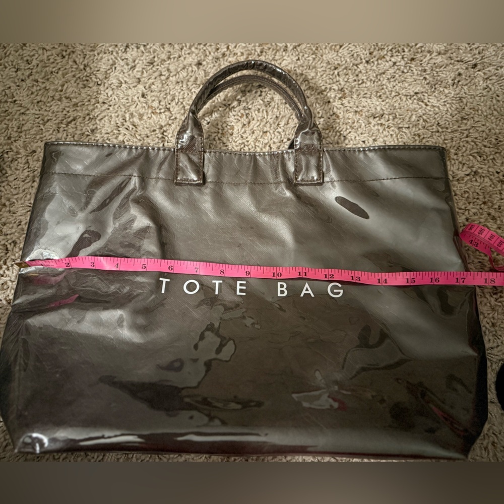 PVC Tote Bag- Dark Brown - Picture 7 of 9